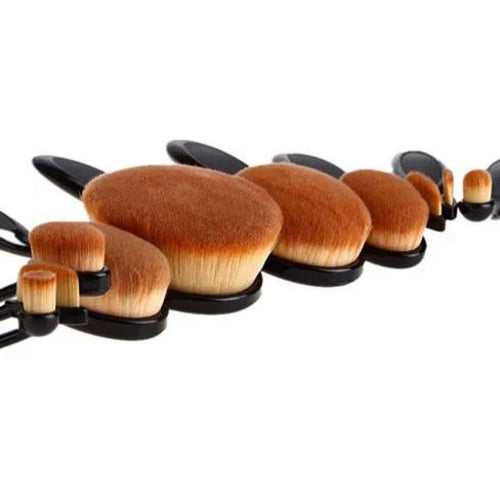 Beauty Experts – Set de 10 Pinceaux Ovales