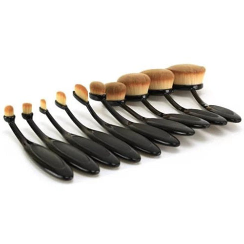Beauty Experts – Set de 10 Pinceaux Ovales