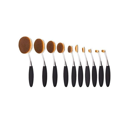 Beauty Experts – Set de 10 Pinceaux Ovales