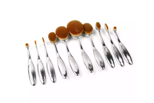Beauty Experts – Set de 10 Pinceaux Ovales