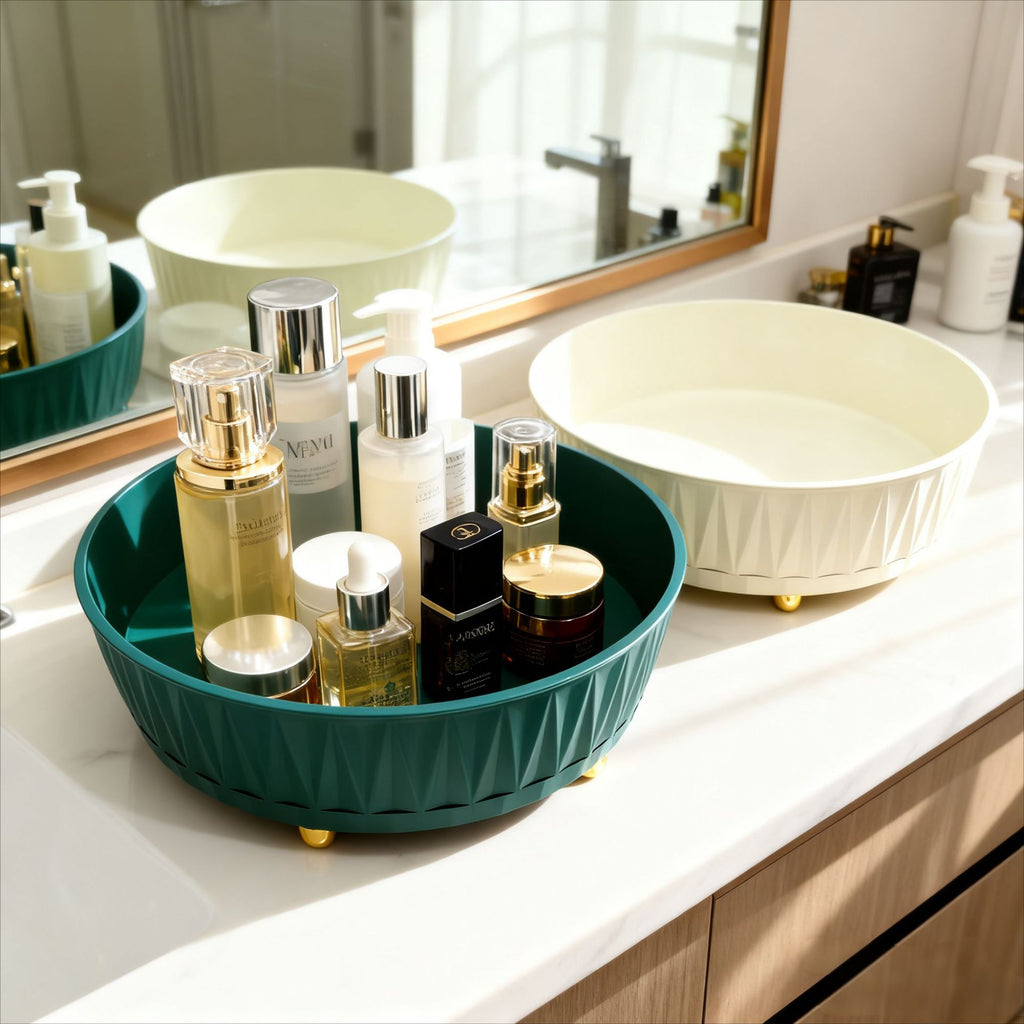 Rangement Rotatif Bureau – Organisateur Soins & Cosmétiques