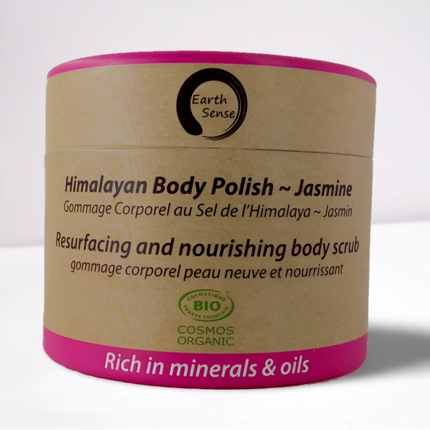 Organic Certified Body Polish Exfoliant - Jasmine - 200ml - 100% recycled paper packaging 1 piece