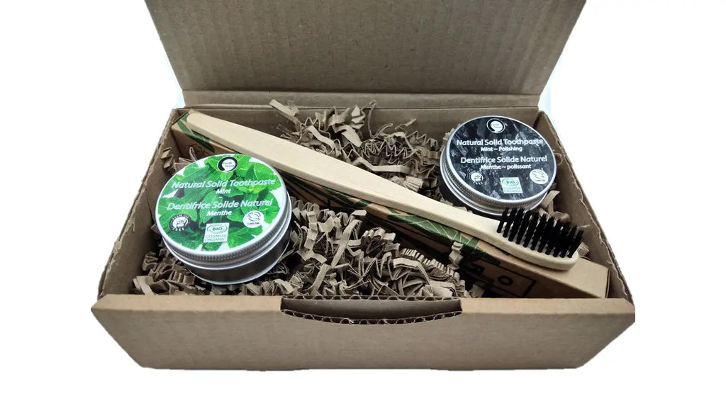 Natural Organic Certified Solid Toothpaste - Gift Set - 1 piece - MADE TO ORDER
