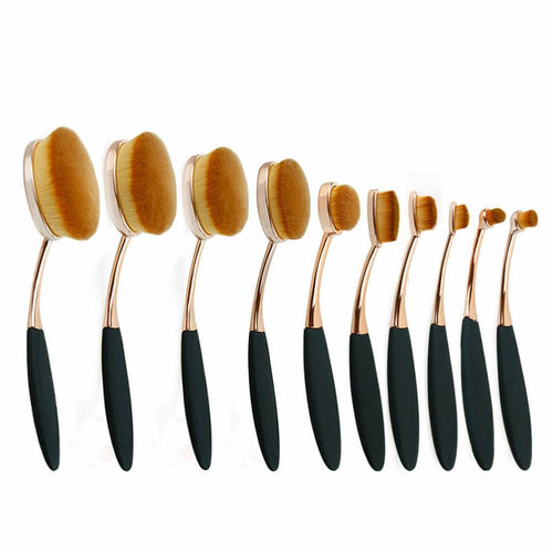 Beauty Experts – Set de 10 Pinceaux Ovales