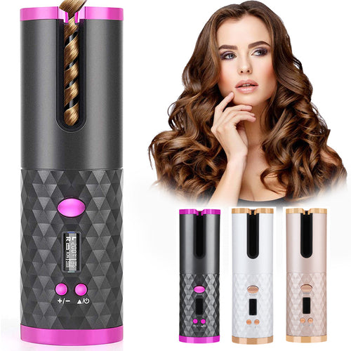 Boucleur Automatique Rechargeable – Boucles Parfaites Sans Fil