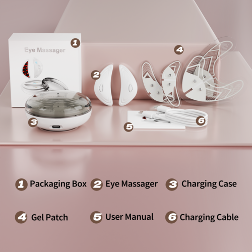 Appareil Massage Anti-Âge Contour des Yeux – Lifting & Dégonflement