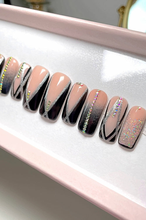 Set Faux Ongles « Black Glam » – Glamour & Audace