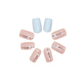 Kit Faux Ongles French avec Colle & Stickers Gel