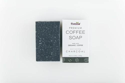 Savon Purifiant au Charbon Activé & Café – Détox Peau