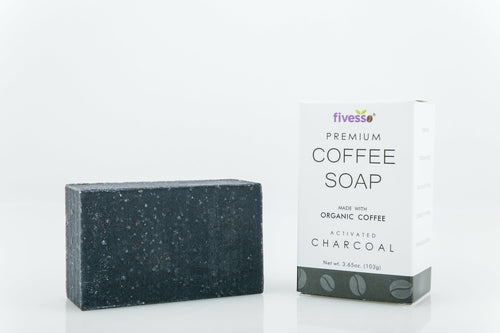 Savon Purifiant au Charbon Activé & Café – Détox Peau