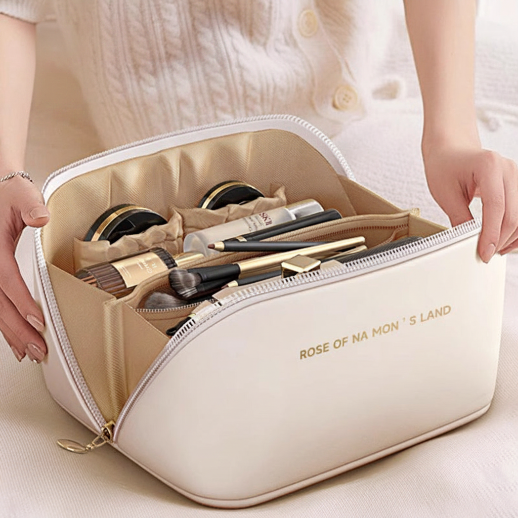 Trousse de Maquillage Grande Capacité – Sac Cosmétique de Voyage