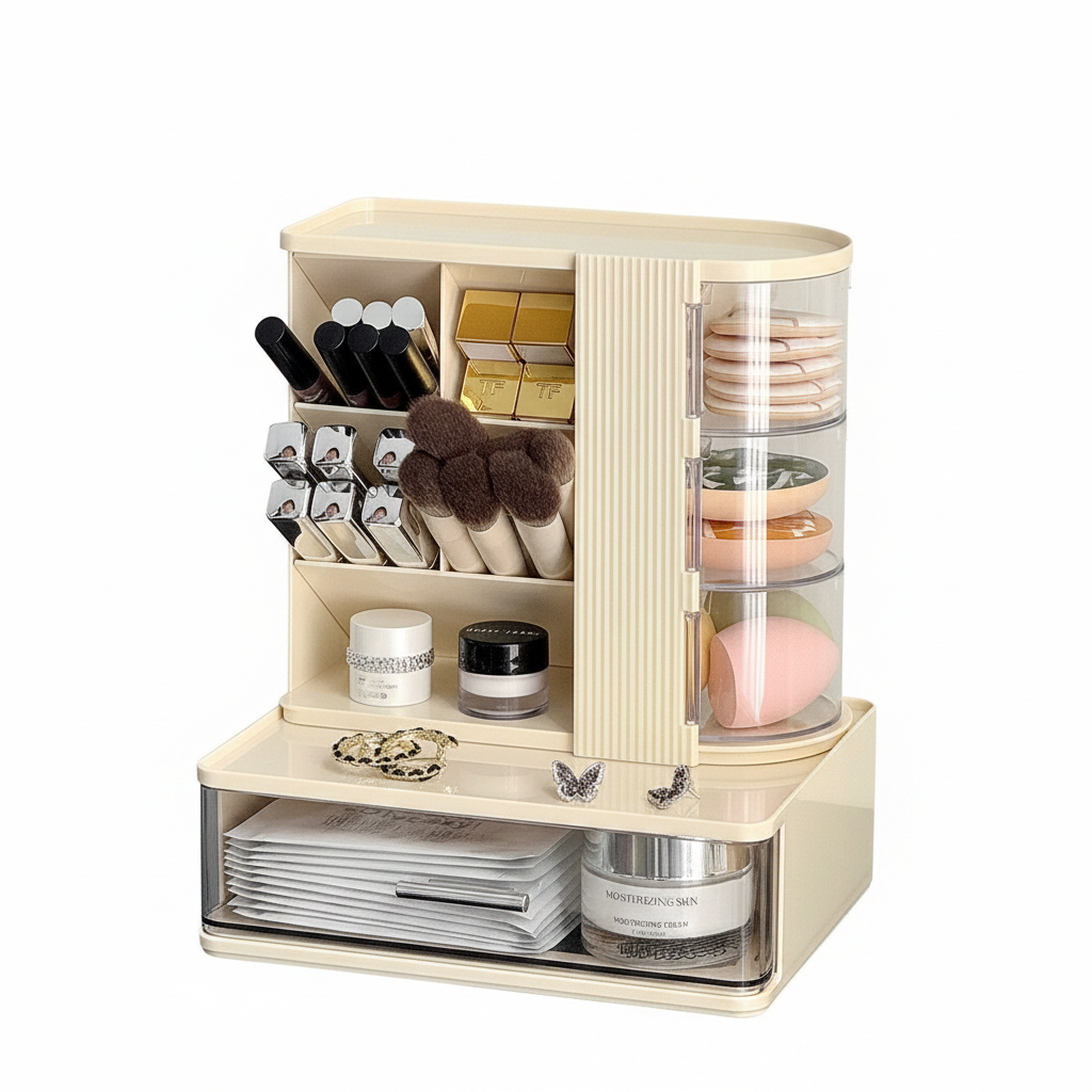 Organisateur Coiffeuse – Étagère Rangement Rouge à Lèvres & Cosmétiques
