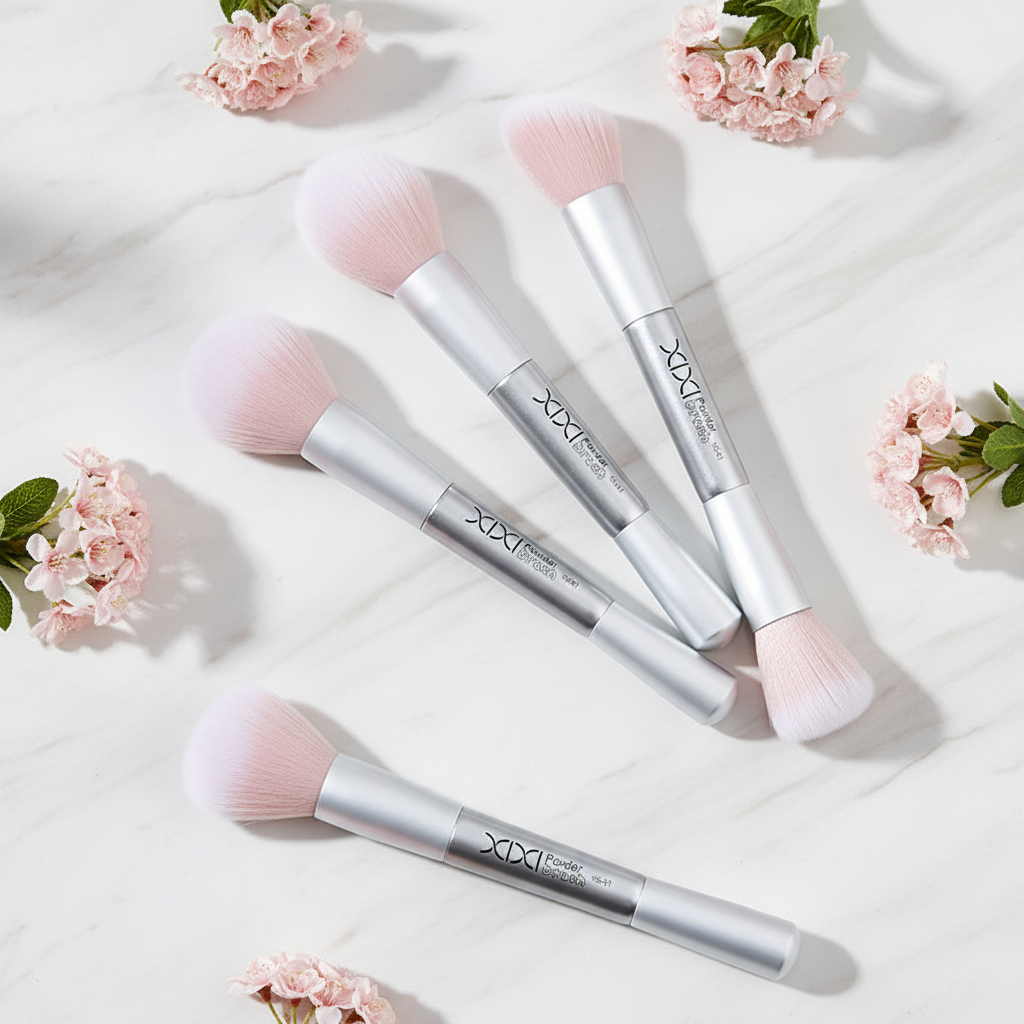Pinceau Maquillage Double Tête – Application Douce & Précise