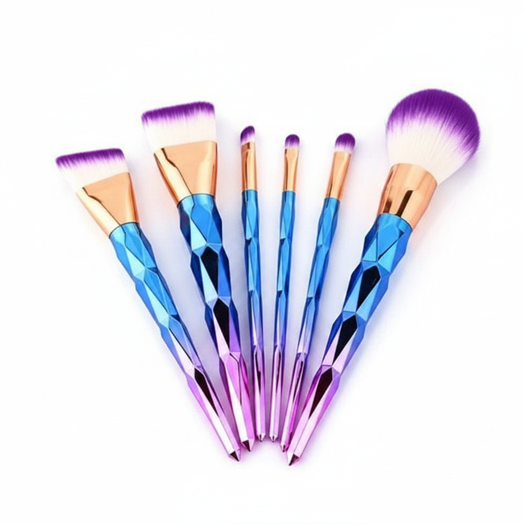Set de 7 Pinceaux Cosmétiques Unicorn – Collection Exotique